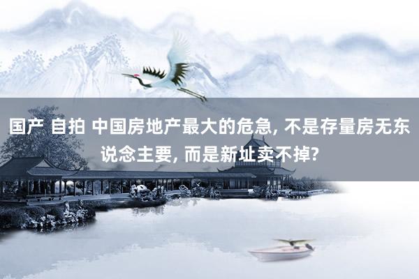 国产 自拍 中国房地产最大的危急， 不是存量房无东说念主要， 而是新址卖不掉?