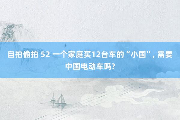 自拍偷拍 52 一个家庭买12台车的“小国”， 需要中国电动车吗?